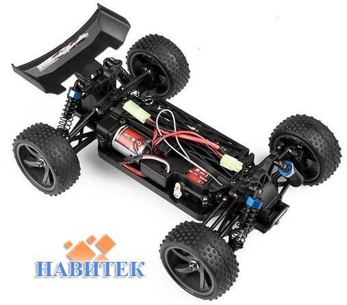 Himoto Spino Brushed 1:18 2.4GHz RTR Black (E18XBb)