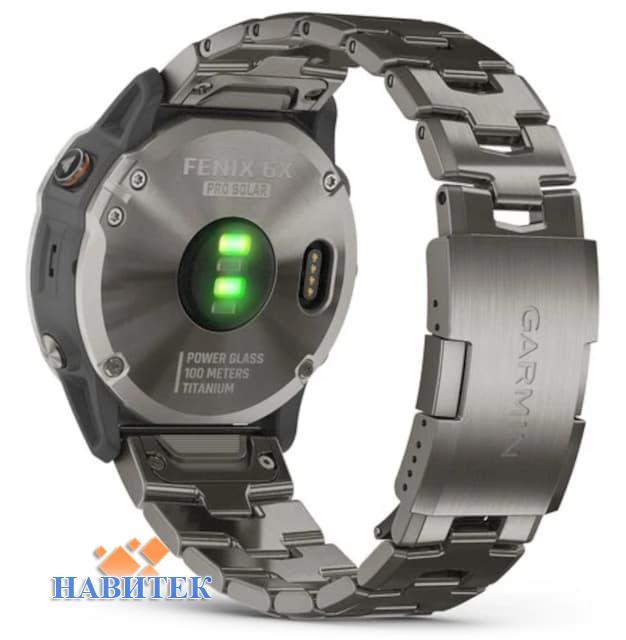 Garmin fenix 6X Pro Solar Titanium with Vented Titanium Bracelet (010-02157-24)