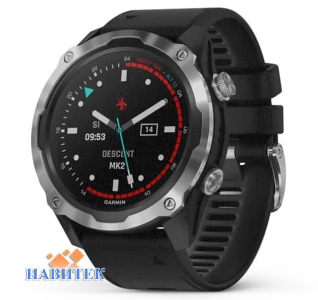 Garmin Descent Mk2 Stainless Steel with Black Band (010-02132-10)