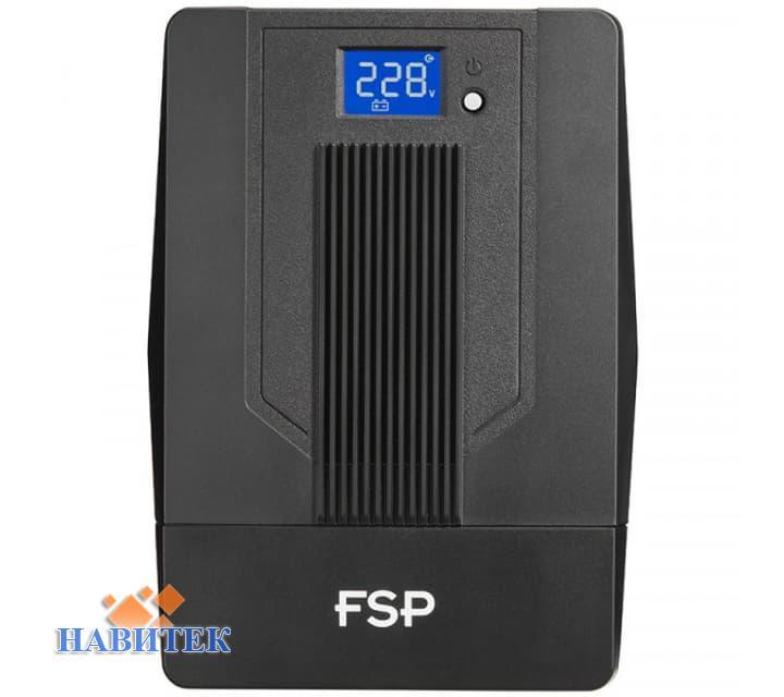 FSP IFP1000, 1000ВА/600Вт, LCD, Schuko x 2 + IEC C13 x 2 + USB, AVR, Black (PPF6001300)