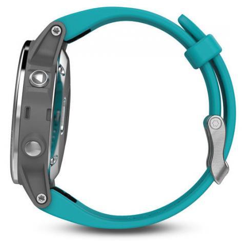 Garmin fenix 5S Silver with Turquoise Band (010-01685-01)