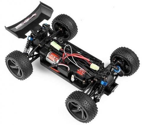 Himoto Spino Brushed 1:18 2.4GHz RTR Black (E18XBb)