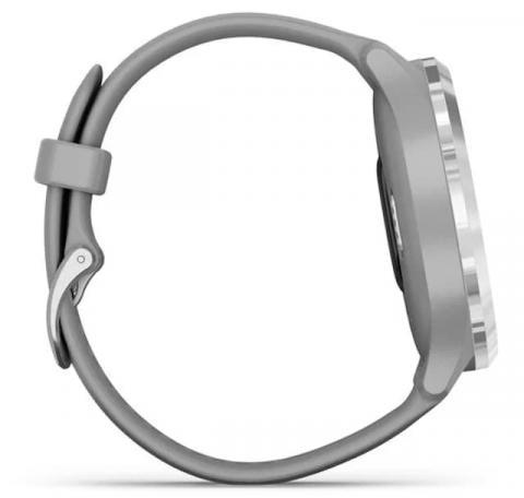 Garmin vivomove 3 Silver Stainless Steel Bezel with Powder Gray Case and Silicone Band (010-02239-20)