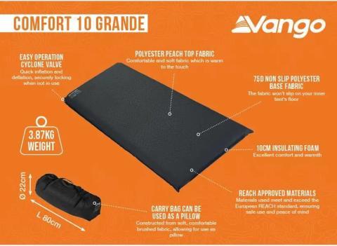 Vango Comfort 10 Grande Shadow Grey, 10 см (SMQCOMFORS32M1O)