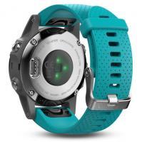 Garmin fenix 5S Silver with Turquoise Band (010-01685-01) - фото 3