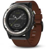 Garmin D2 Charlie Titanium Bezel with Leather and Silicone Bands (010-01733-31)