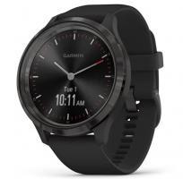 Garmin vivomove 3 Slate Stainless Steel Bezel with Black Case and Silicone Band (010-02239-01) - фото 1