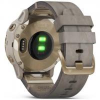 Garmin fenix 6S Pro Solar Light Gold with Shale Gray Suede Band (010-02409-26) - фото 4