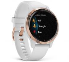 Garmin Venu 2S Rose Gold Stainless Steel Bezel with White Case and Silicone Band (010-02429-13) - фото 2