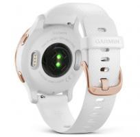 Garmin Venu 2S Rose Gold Stainless Steel Bezel with White Case and Silicone Band (010-02429-13) - фото 3