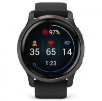 Garmin Venu 2 Slate Stainless Steel Bezel with Black Case and Silicone Band (010-02430-11) - фото 4