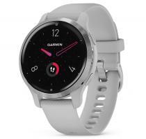 Garmin Venu 2S Silver Stainless Steel Bezel with Mist Gray Case and Silicone Band (010-02429-12) - фото 1