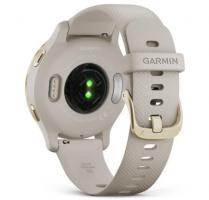 Garmin Venu 2S Light Gold Stainless Steel Bezel with Light Sand Case and Silicone Band (010-02429-11) - фото 3