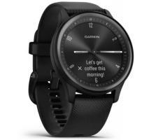 Garmin vivomove Sport - Black Case and Silicone Band with Slate Accents (010-02566-00)