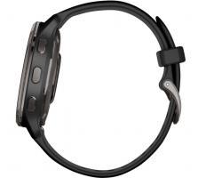 Garmin Venu 2 Plus - Slate Stainless Steel Bezel with Black Case and Silicone Band (010-02496-11) - фото 5