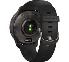 Garmin Venu 2 Plus - Slate Stainless Steel Bezel with Black Case and Silicone Band (010-02496-11) - фото 3