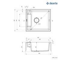 Deante Magnetic, 560х500х219 мм (ZRM_G103) - фото 3
