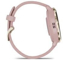Garmin Venu 3S - Soft Gold Stainless Steel Bezel with Dust Rose Case and Silicone Band (010-02785-03) - фото 5
